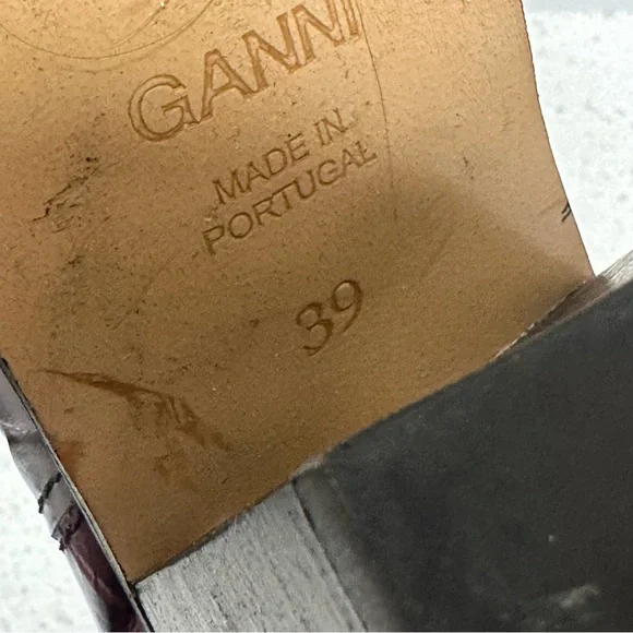 Ganni Multicolor Western Booties 39 - Picture 8 of 9